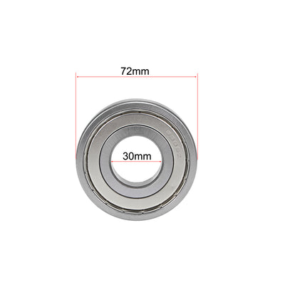 Harfington Deep Groove Ball Bearings Metric Double Shielded Chrome Steel ABEC-3 Z1