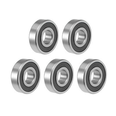 Harfington Uxcell Deep Groove Ball Bearing Double Sealed ABEC-3 Z1 Bearing