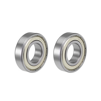 Harfington Deep Groove Ball Bearings Metric Double Shielded Chrome Steel ABEC3 Z1