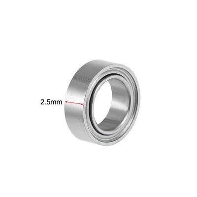 Harfington Deep Groove Ball Bearings Metric Double Shielded Chrome Steel P6 Z1