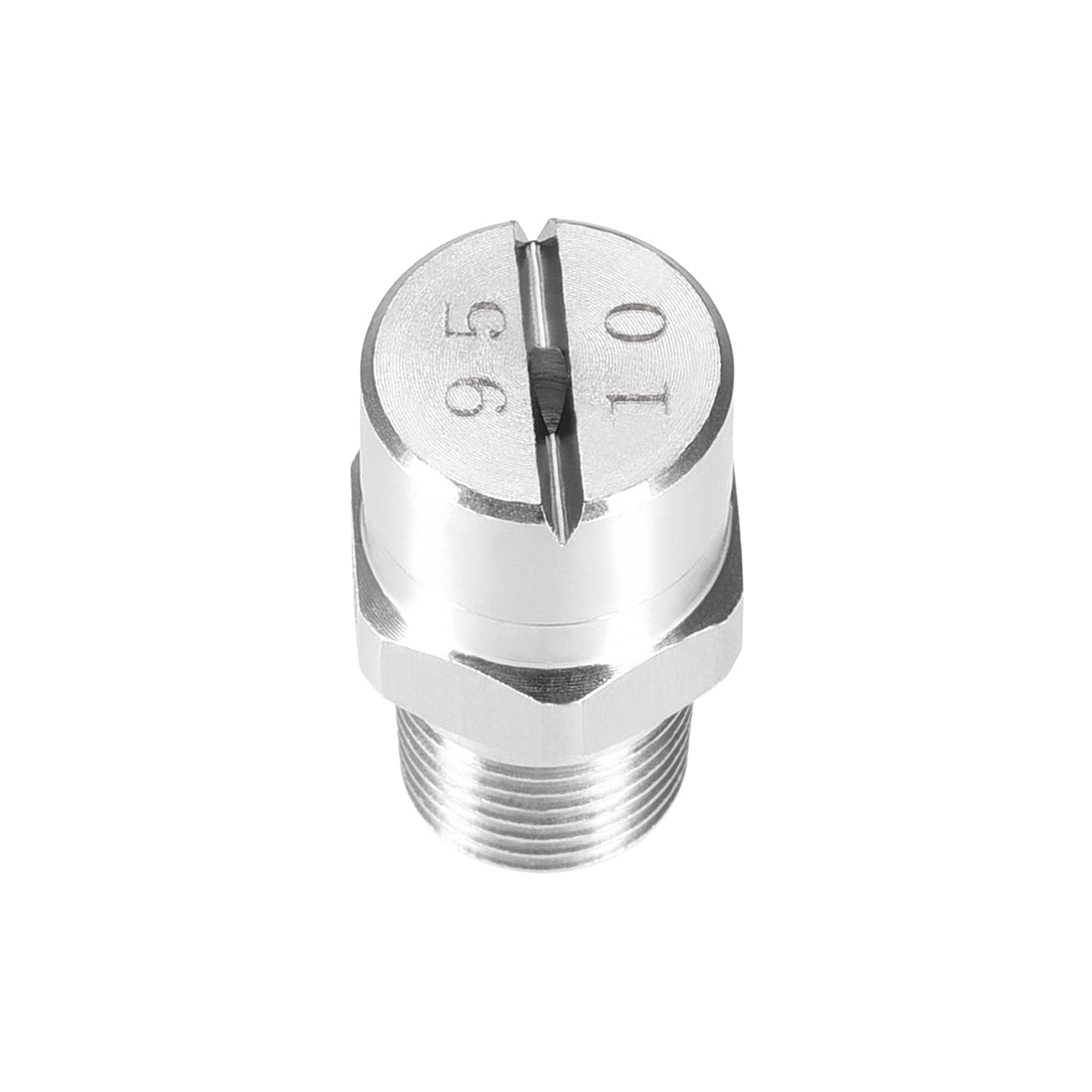 Harfington Flat Fan Spray Tip - 1/8BSPT Male Thread 304 Stainless Steel Nozzle - 95 Degree 2mm Orifice Diameter - 2 Pcs