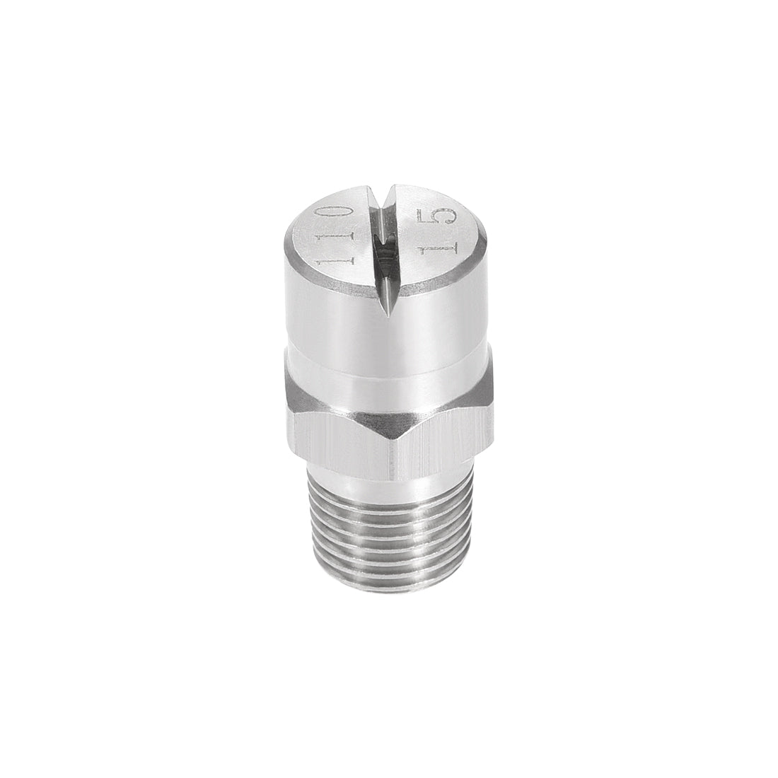 Harfington Flat Fan Spray Tip - 1/8BSPT Male Thread 304 Stainless Steel Nozzle - 110 Degree 2.4mm Orifice Diameter