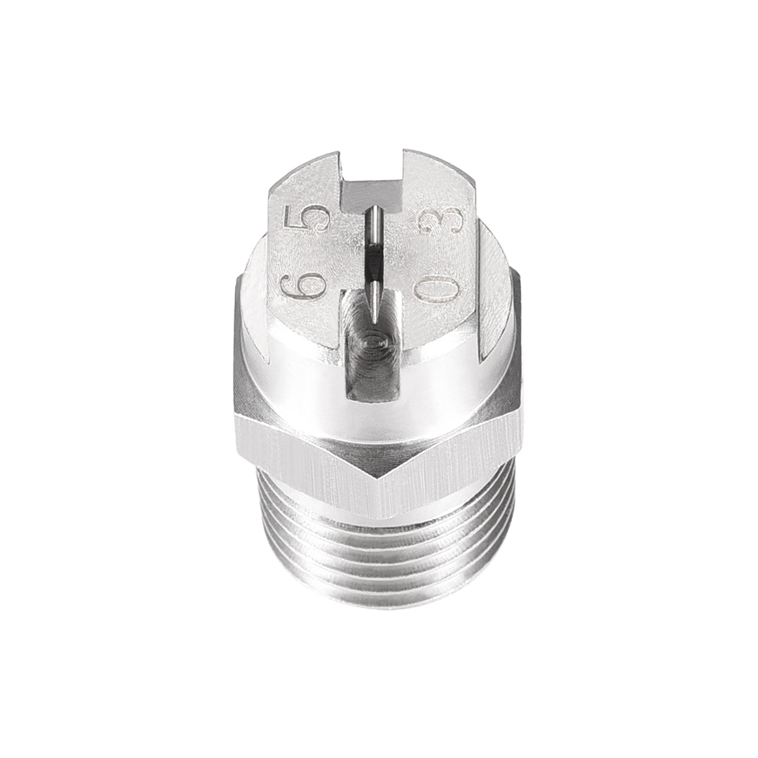 Harfington Flat Fan Spray Tip - 1/4BSPT Male Thread 304 Stainless Steel Nozzle - 65 Degree 1.1mm Orifice Diameter