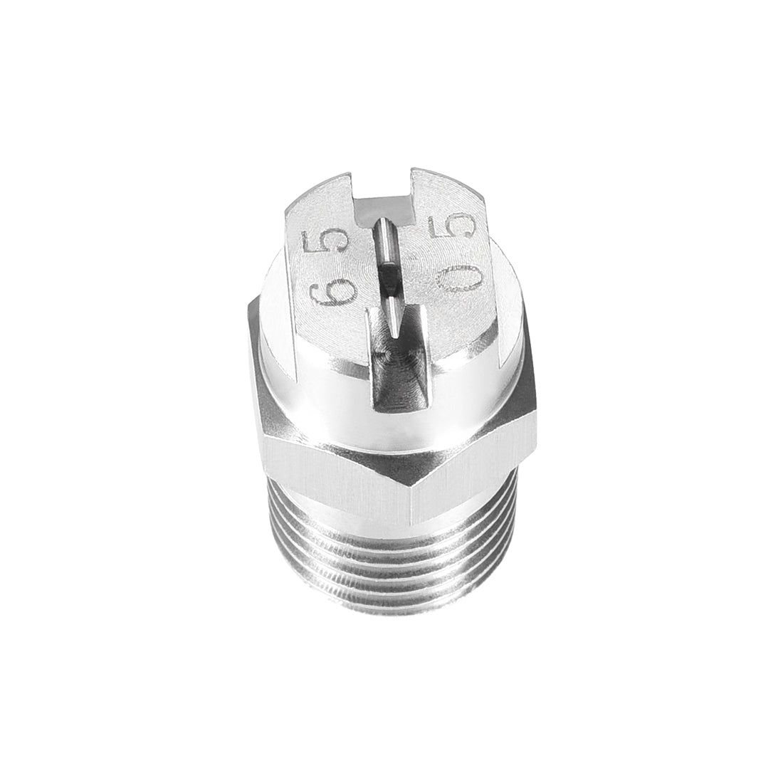 Harfington Flat Fan Spray Tip - 1/4BSPT Male Thread 304 Stainless Steel Nozzle - 65 Degree 1.4mm Orifice Diameter