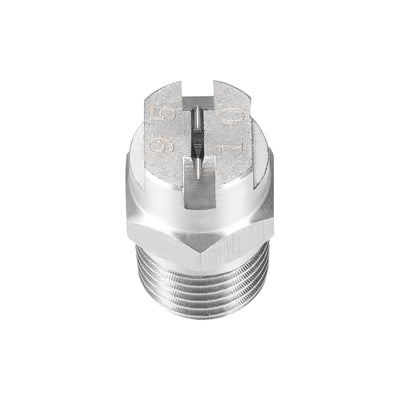 Harfington Flat Fan Spray Tip - 1/4BSPT Male Thread 304 Stainless Steel Nozzle - 95 Degree 2mm Orifice Diameter