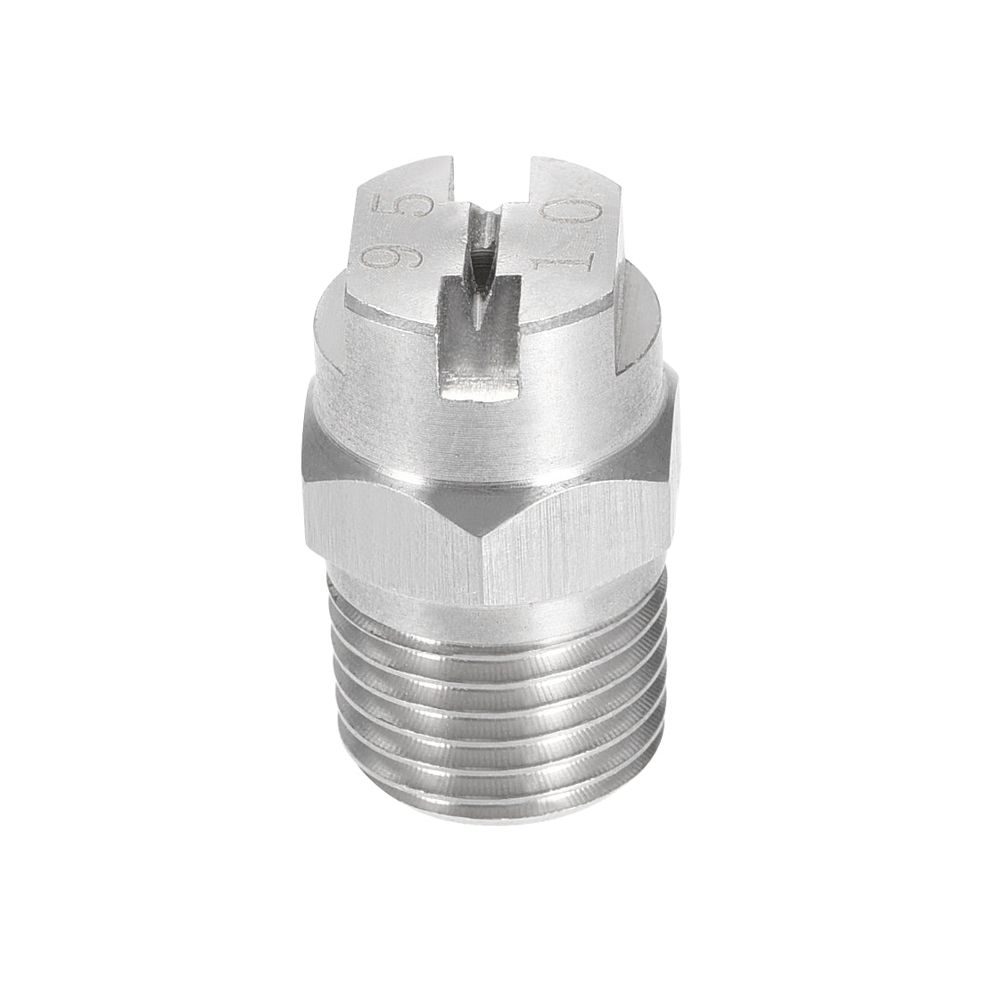 Harfington Flat Fan Spray Tip - 1/4BSPT Male Thread 304 Stainless Steel Nozzle - 95 Degree 2mm Orifice Diameter