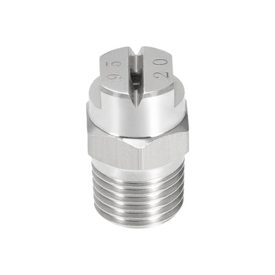 Harfington Flat Fan Spray Tip - 1/4BSPT Male Thread 304 Stainless Steel Nozzle - 95 Degree 2.8mm Orifice Diameter