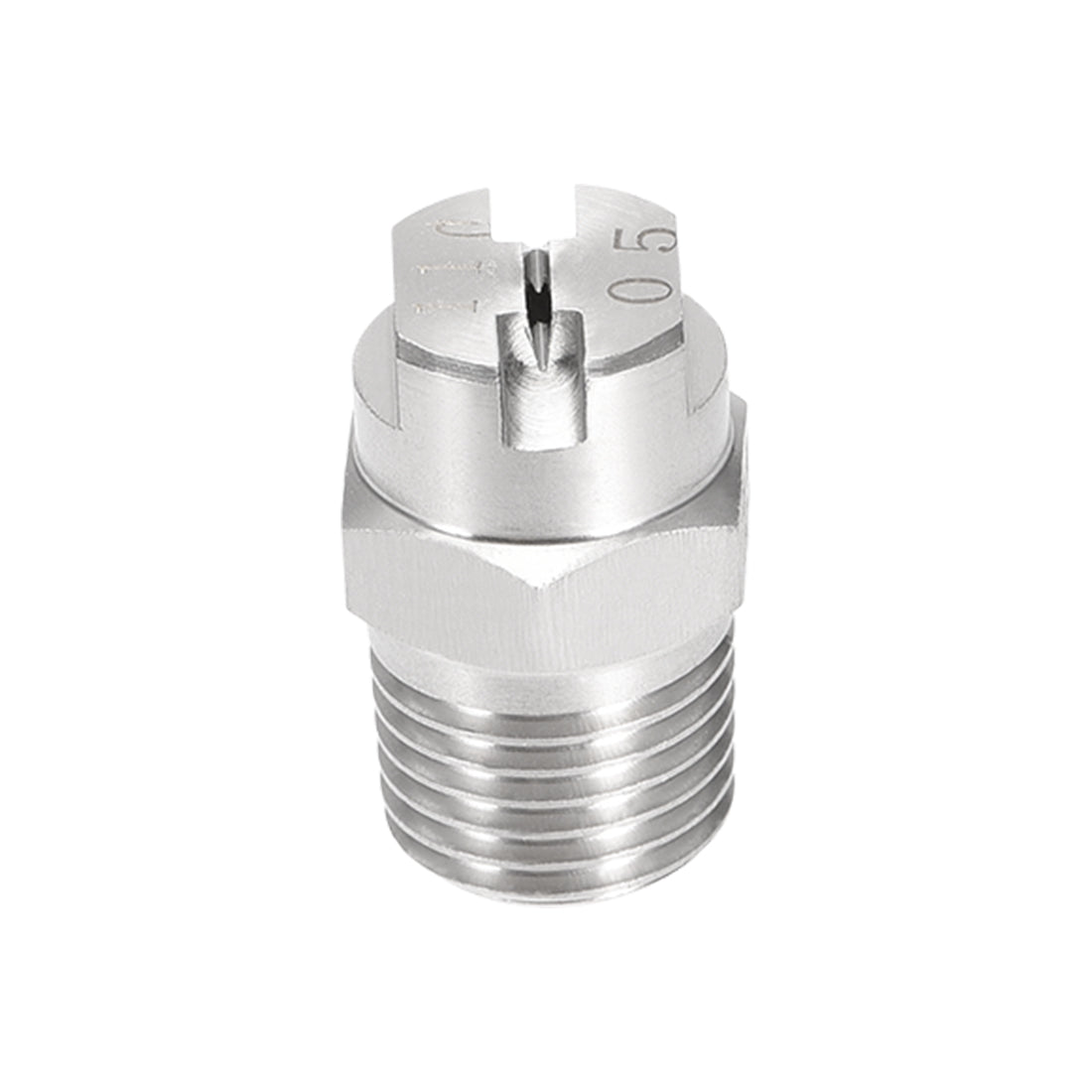 Harfington Flat Fan Spray Tip - 1/4BSPT Male Thread 304 Stainless Steel Nozzle - 110 Degree 1.4mm Orifice Diameter