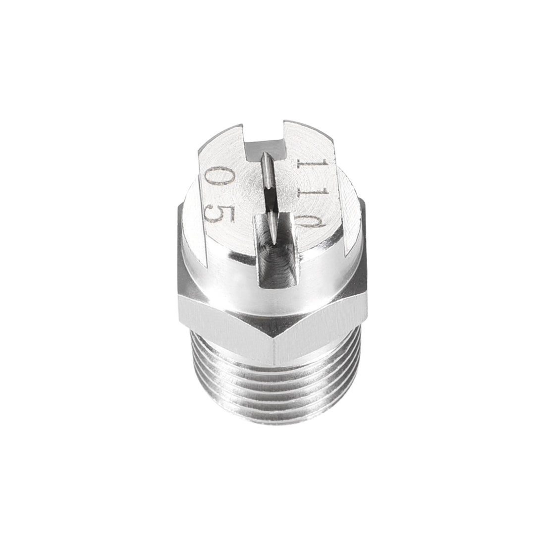Harfington Flat Fan Spray Tip - 1/4BSPT Male Thread 304 Stainless Steel Nozzle - 110 Degree 1.4mm Orifice Diameter - 2 Pcs