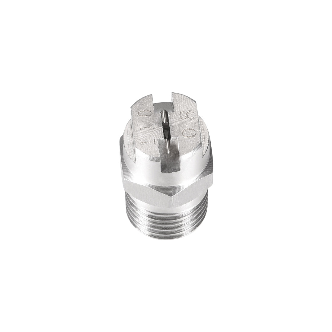 Harfington Flat Fan Spray Tip - 1/4BSPT Male Thread 304 Stainless Steel Nozzle - 110 Degree 1.8mm Orifice Diameter
