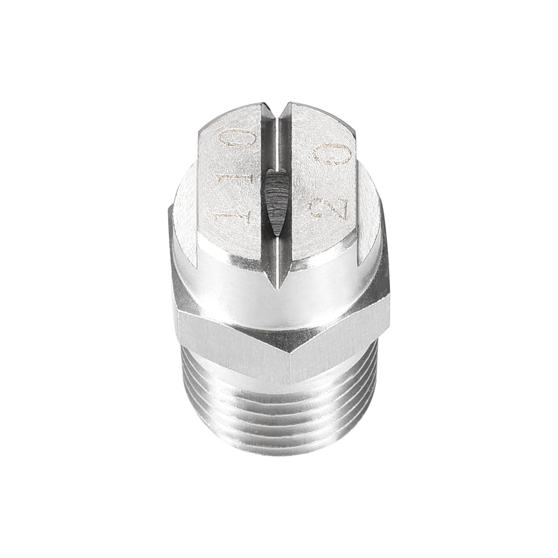 Harfington Flat Fan Spray Tip - 1/4BSPT Male Thread 304 Stainless Steel Nozzle - 110 Degree 2.8mm Orifice Diameter