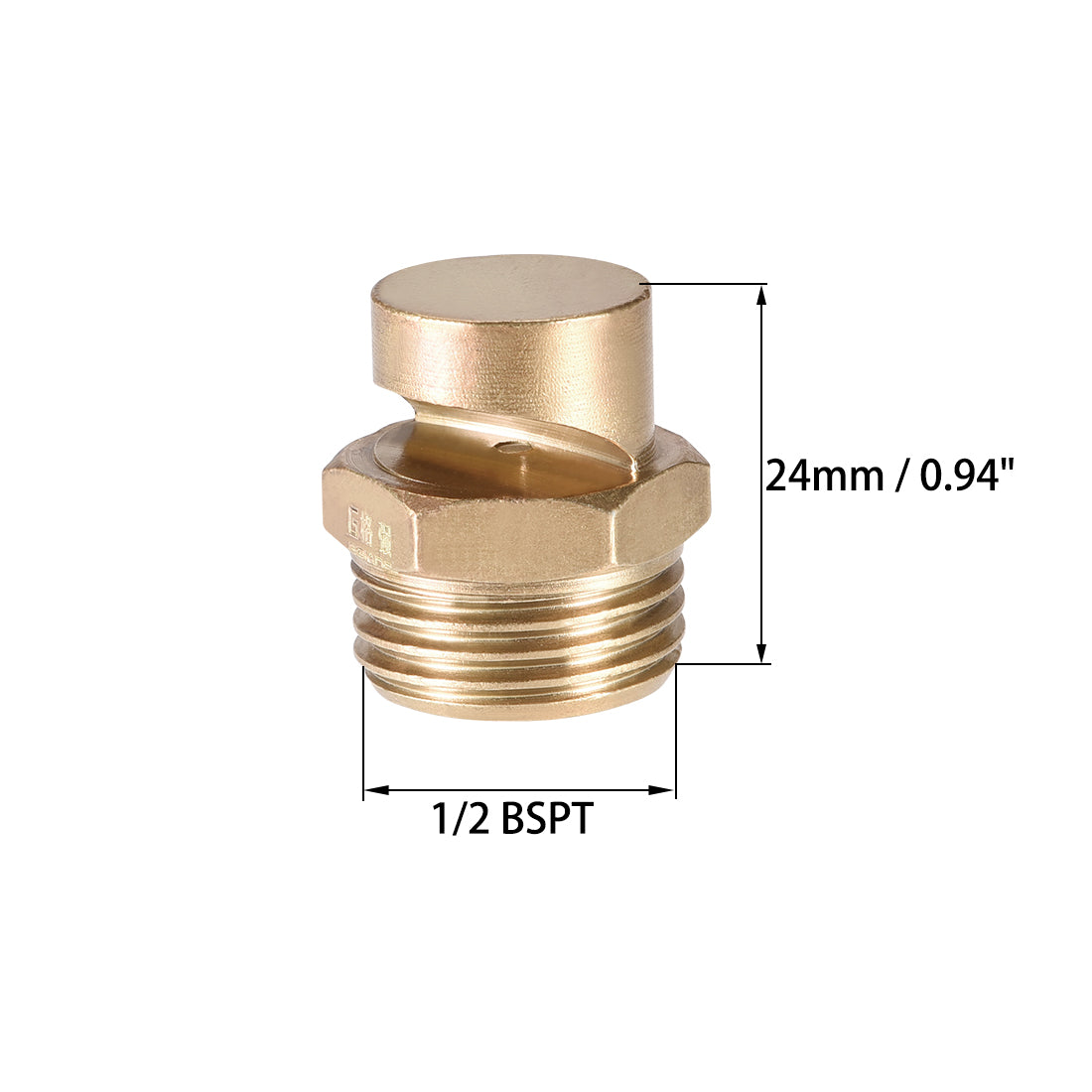Harfington Floodjet  Tip - 1/2BSPT Brass 170 Degree Wide Angle Flat Fan Nozzle - 2 Pcs