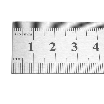 Harfington Straight Ruler 400mm 16 Inch Metric Stainless Steel Measuring Ruler Tool with Hanging Hole
