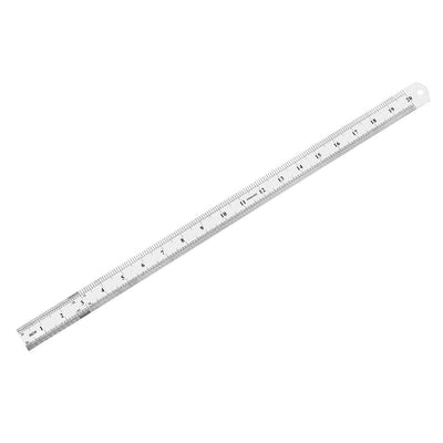 Harfington Straight Ruler 50cm 20 Inch Metric Stainless Steel Measuring Rulers Tool 0.7mm Thickness