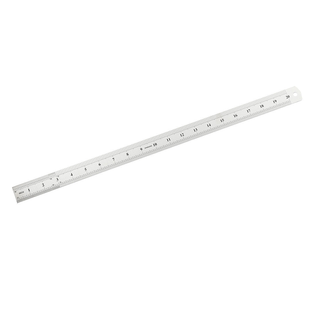 Harfington Straight Ruler 50cm 20 Inch Metric Stainless Steel Measuring Ruler 0.9mm Thickness