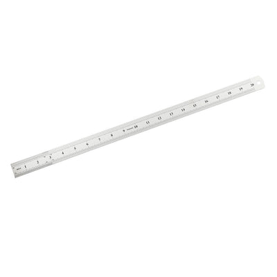 Harfington Straight Ruler 50cm 20 Inch Metric Stainless Steel Measuring Ruler 0.9mm Thickness