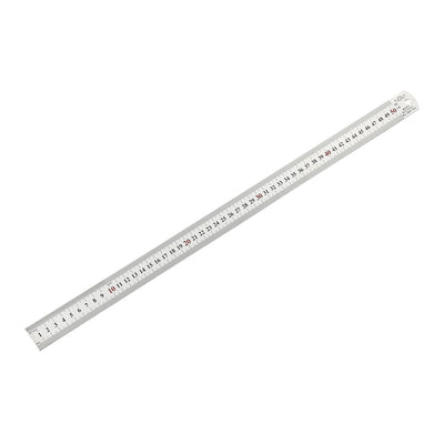 Harfington Straight Ruler 50cm 20 Inch Metric Stainless Steel Measuring Ruler 0.9mm Thickness
