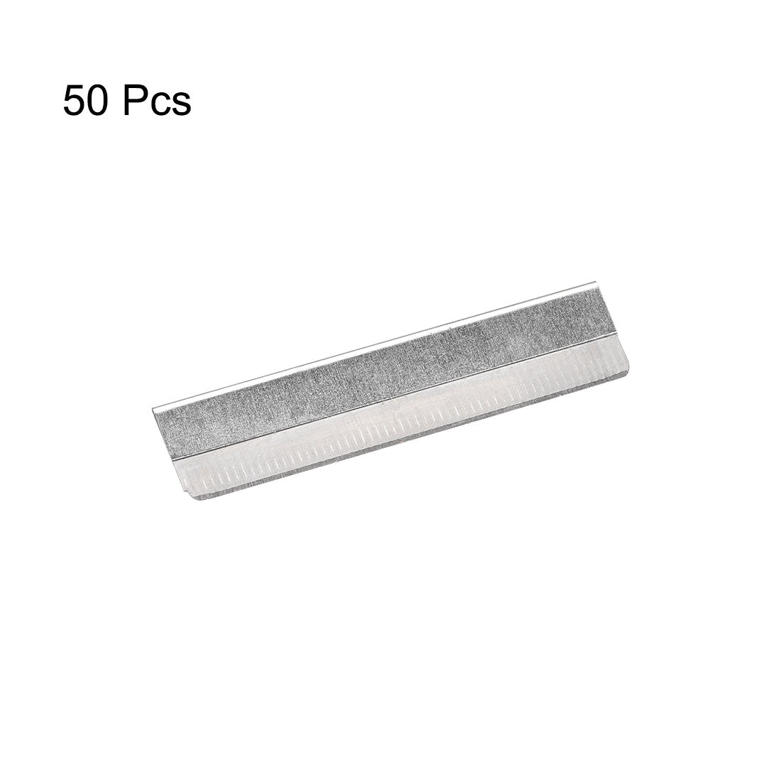 Harfington Eyebrow Razor Blade Trimmer Stainless Steel Eyebrow Shaver Blade for Makeup 50pcs