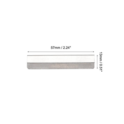 Harfington Eyebrow Razor Blade Trimmer Stainless Steel Eyebrow Shaver Blade for Makeup 50pcs