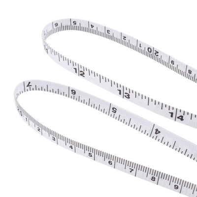 Harfington Cloth Tape Measure for Body 60 Inch Metric Inch Retractable Measuring Tape Soft Dual Sided for Tailor Sewing 1.5 Meter White 3pcs
