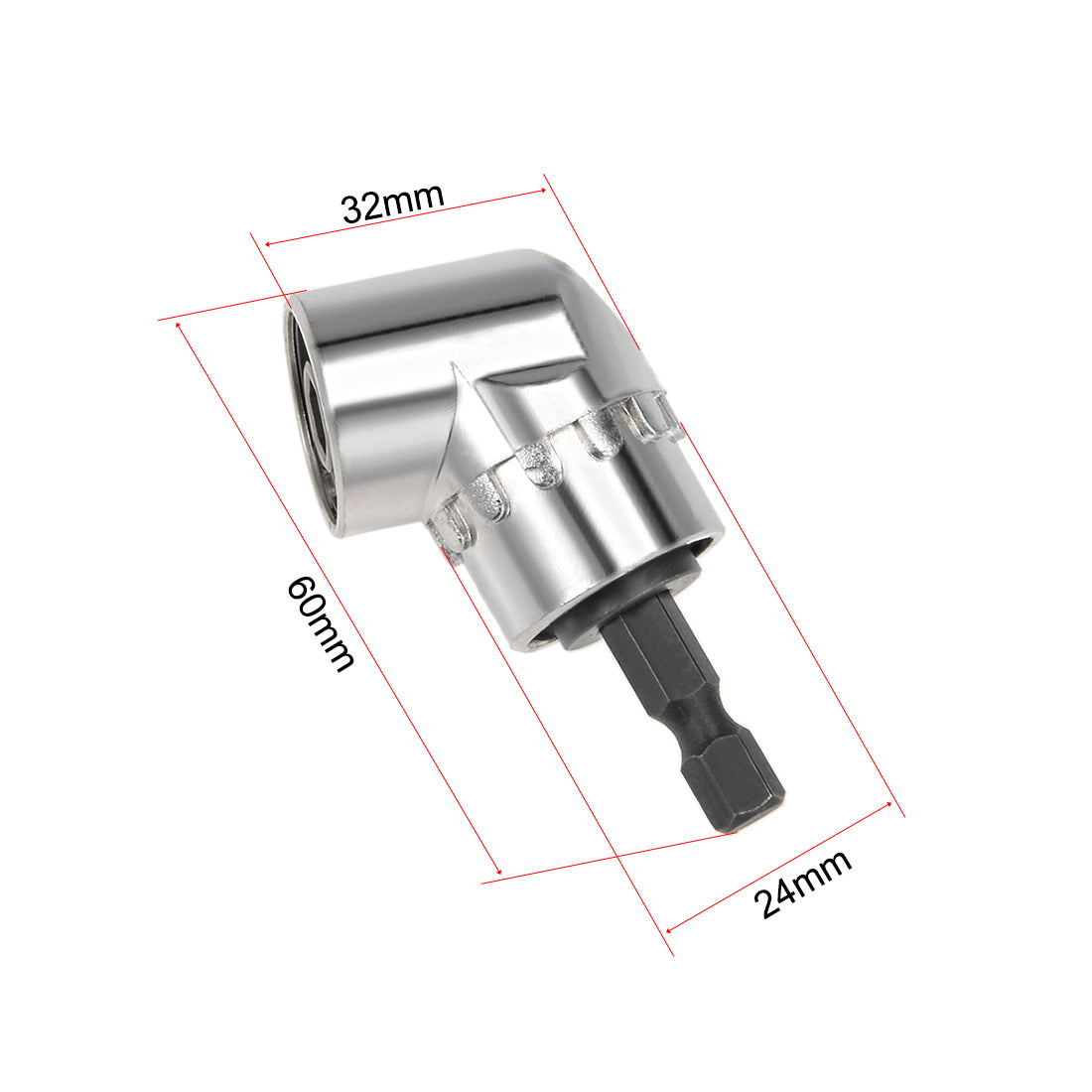 Harfington Flexible Extension Screwdriver Bit Holder w Short Turn, Magnetic Hex Shaft Screw Drill Connection Tip ,11.8-inch Flex Shaft,1/4''-Hex Drill Black