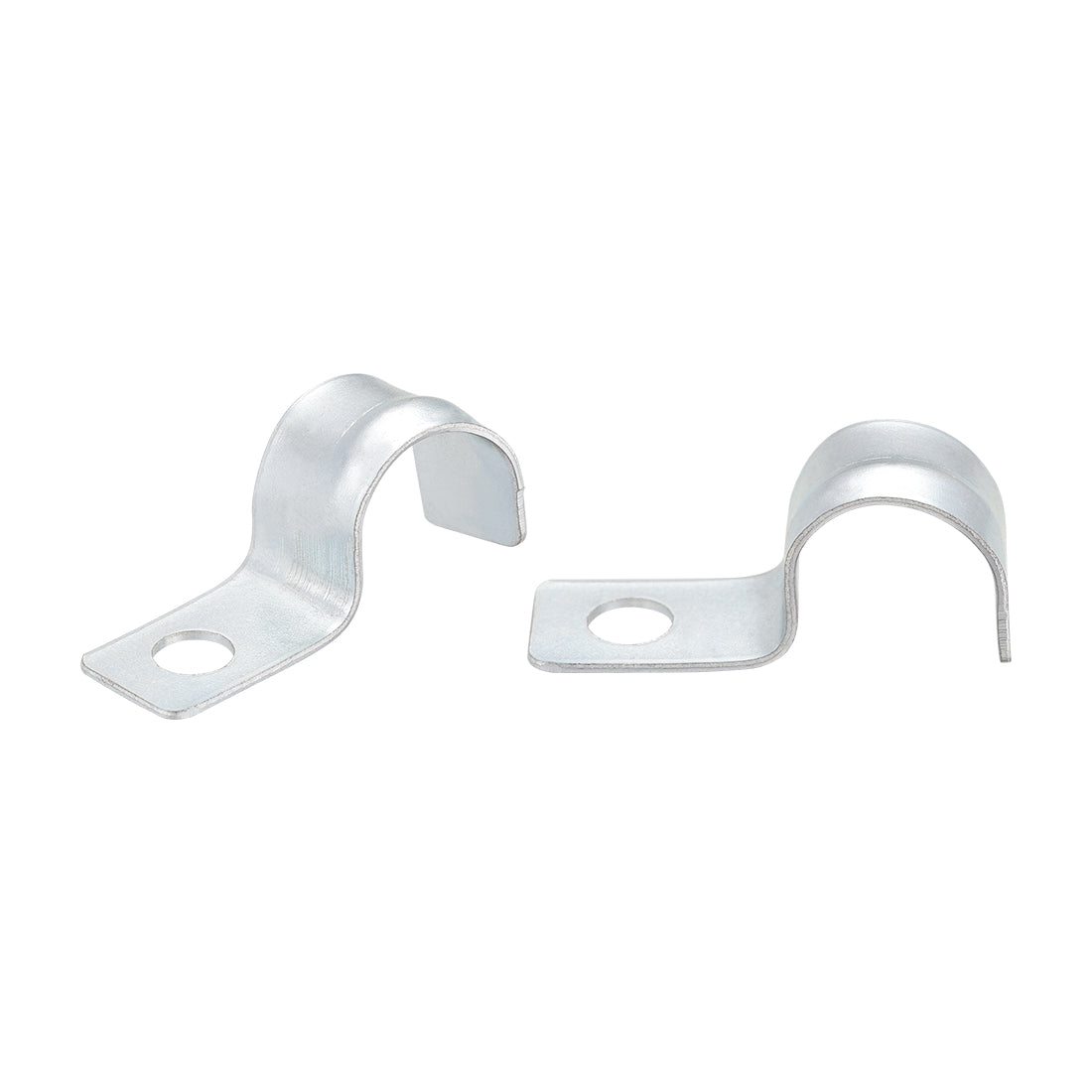Harfington 15/32" EMT One Hole Strap Pipe Strap Zinc-Plated Steel Reinforced Rib for Pipe Fixing on Various Surfaces 20PCS