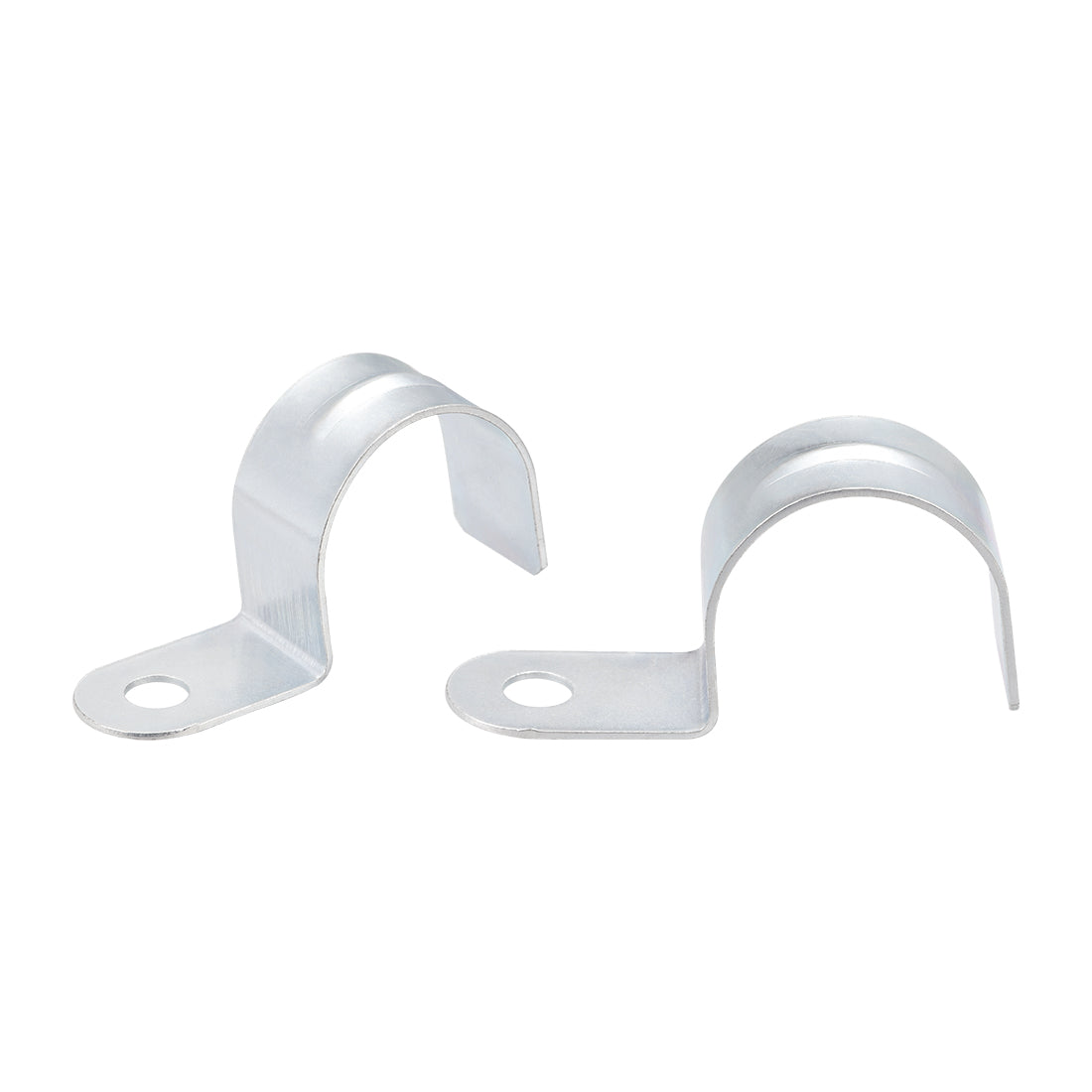 Harfington 1 1/4" EMT One Hole Strap Pipe Strap Zinc-Plated Steel Reinforced Rib for Pipe Fixing on Various Surfaces 10PCS