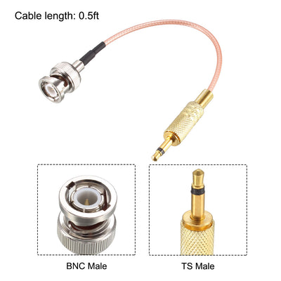 Harfington BNC Male to DC Male Coaxial Power Audio Cable