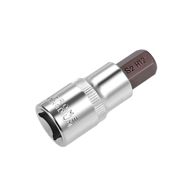 Harfington 55mm 1/2" Drive Hex S2 CR-V Steel Bits Sockets