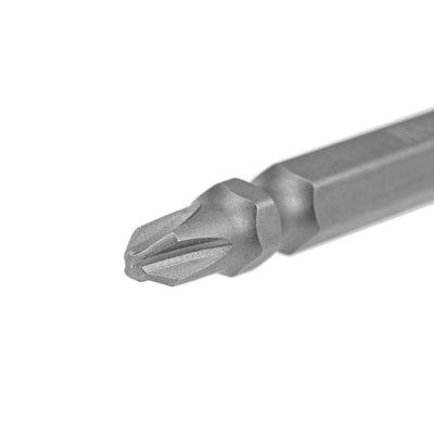 Harfington PH2/SL5 Magnetic Double Ended Screwdriver Bits, 1/4 Inch Hex Shank 2.56-inch Length S2 Power Tool