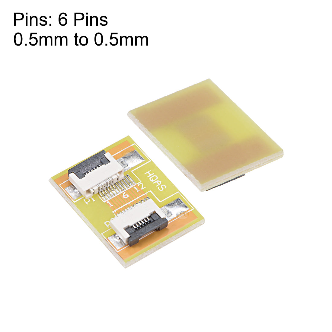 Harfington 0.5mm Pitch 6 Pins to 6 Pins Extension Connector Aapter for FFC FPC Cable Extend ZIP HDD