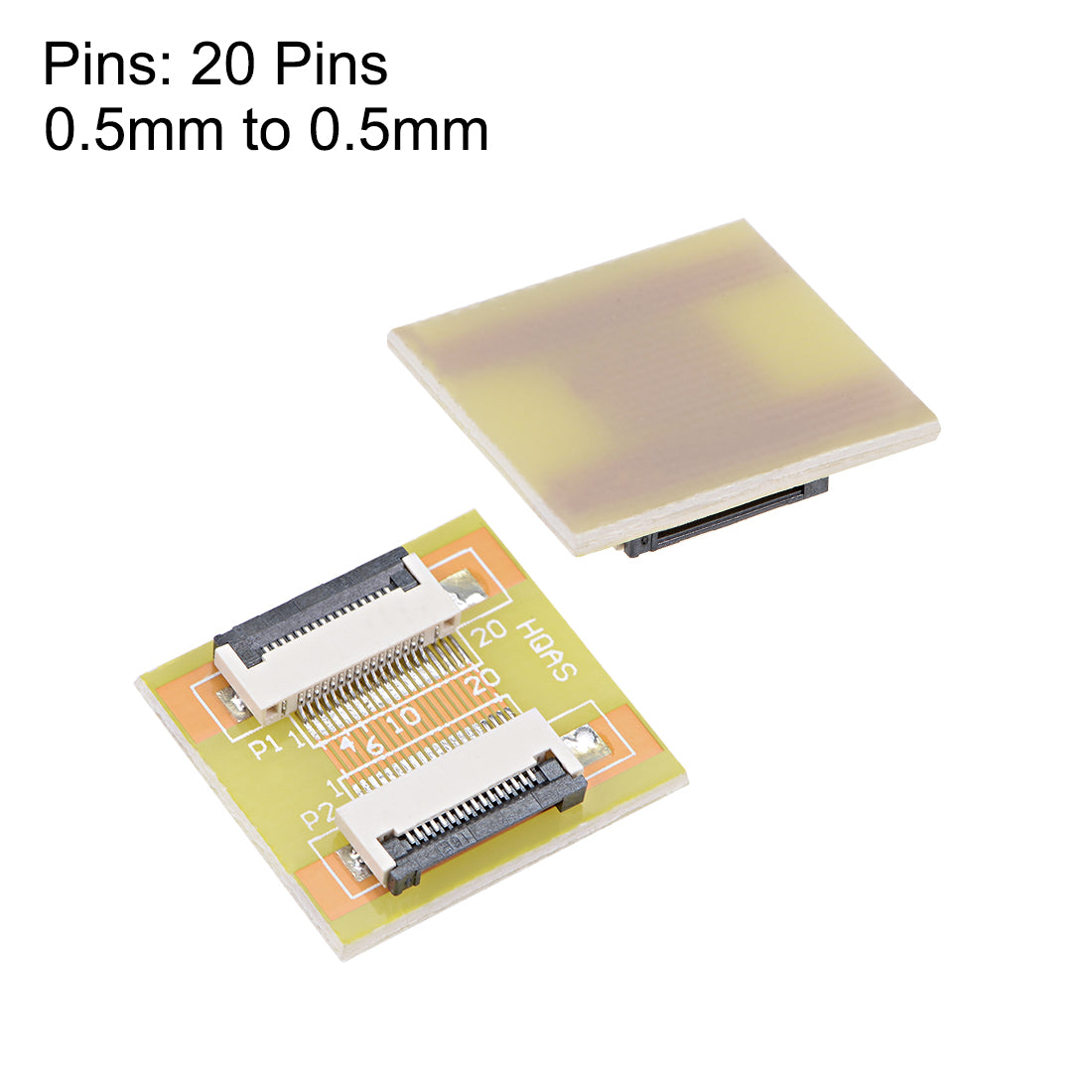 Harfington 0.5mm Pitch 20 Pins to 20 Pins Extension Connector Aapter for FFC FPC Cable Extend ZIP HDD