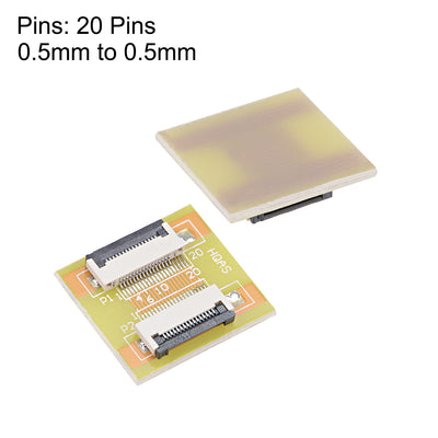 Harfington 0.5mm Pitch 20 Pins to 20 Pins Extension Connector Aapter for FFC FPC Cable Extend ZIP HDD