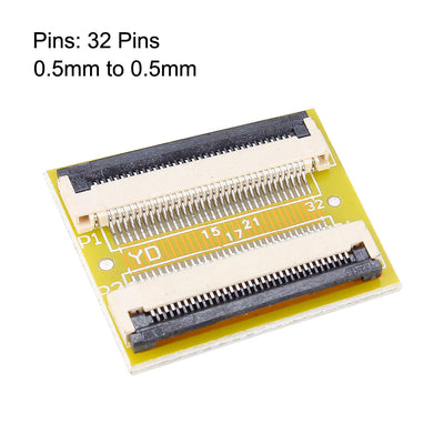 Harfington 0.5mm Pitch 32 Pins to 32 Pin Extension Connector Aapter for FFC FPC Cable Extend ZIP HDD