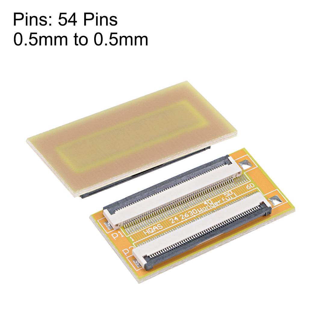 Harfington 0.5mm Pitch 54 Pins to 54 Pin Extension Connector Aapter for FFC FPC Cable Extend ZIP HDD