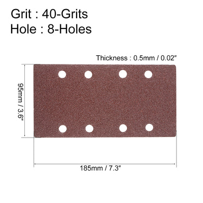 Harfington 7.3 inch Aluminum Oxide Hook and Loop Sanding Sheet