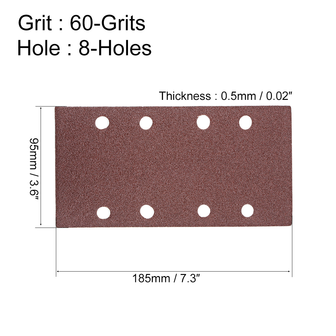 Harfington 5.5 inch Aluminum Oxide Hook and Loop Sanding Sheet