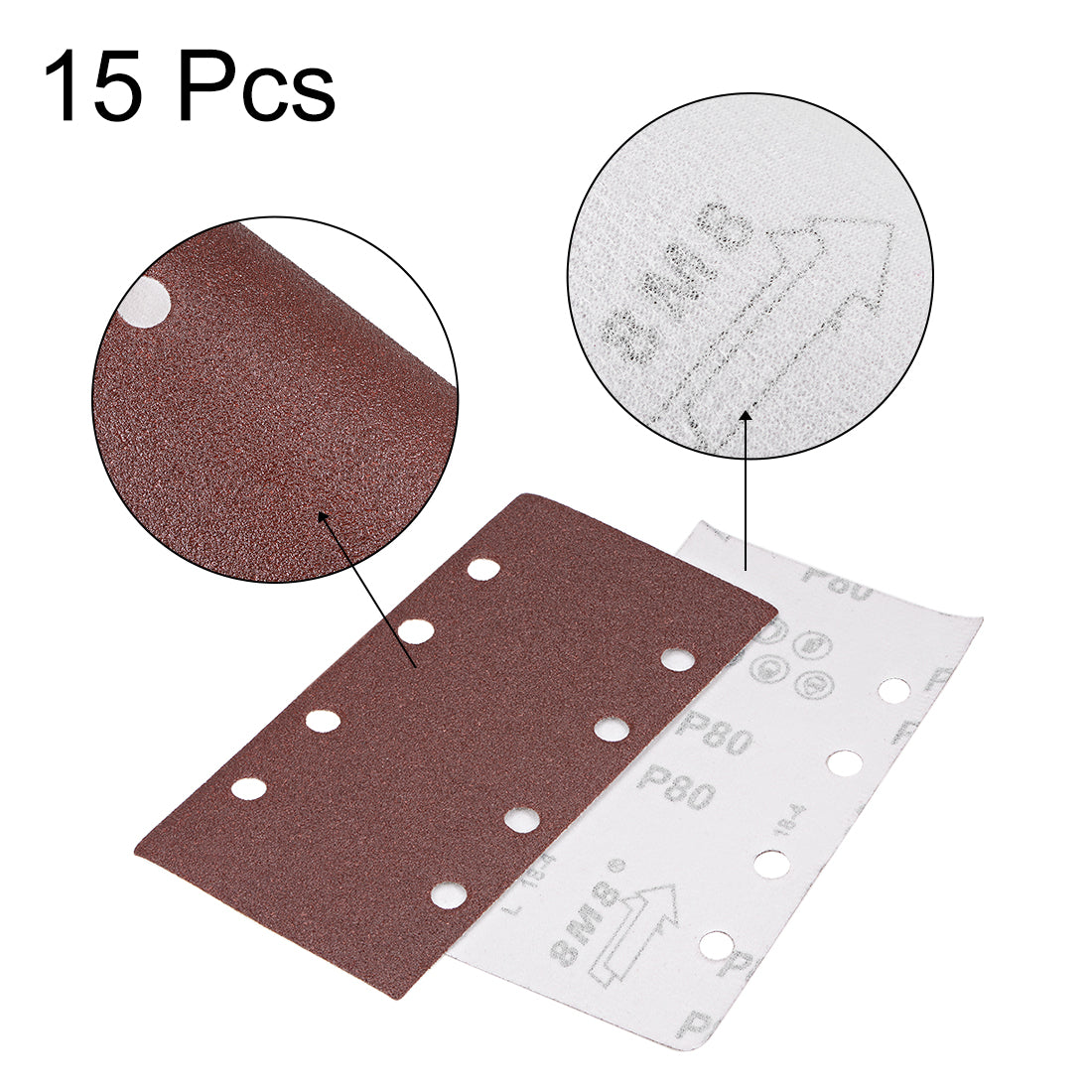 Harfington 7.3 inch Aluminum Oxide Hook and Loop Sanding Sheet