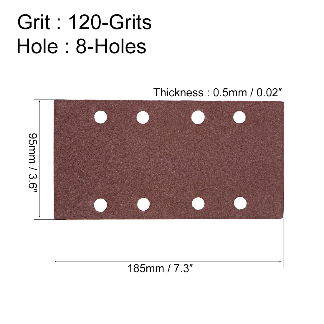 Harfington 5.5 inch Aluminum Oxide Hook and Loop Sanding Sheet