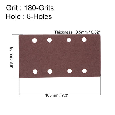 Harfington 7.3 inch Aluminum Oxide Hook and Loop Sanding Sheet