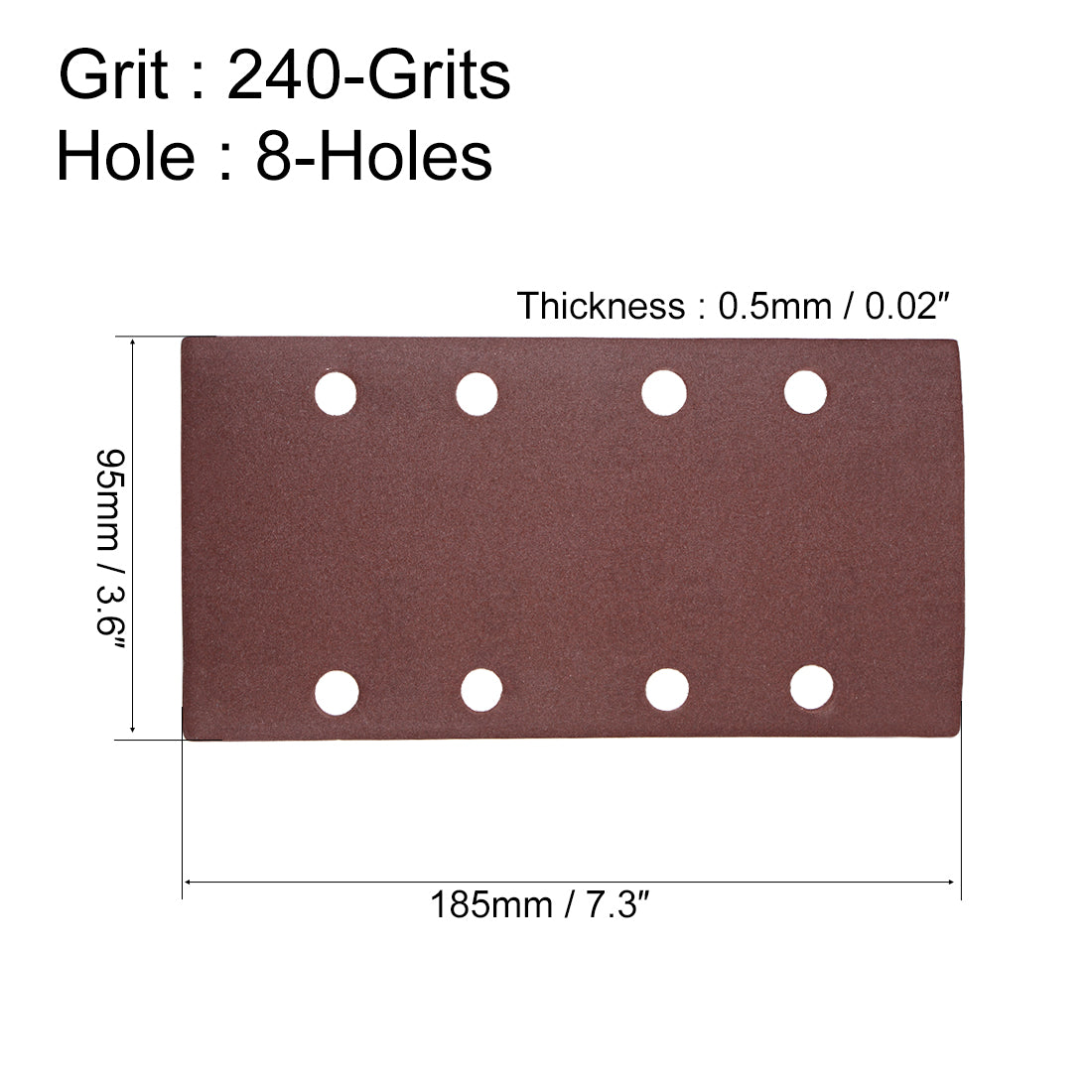 Harfington 5.5 inch Aluminum Oxide Hook and Loop Sanding Sheet