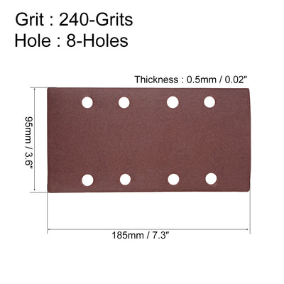 Harfington 5.5 inch Aluminum Oxide Hook and Loop Sanding Sheet