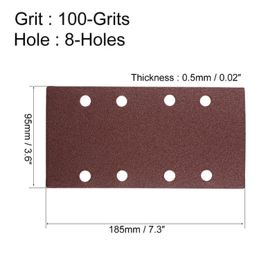 Harfington 7.3 inch Aluminum Oxide Hook and Loop Sanding Sheet