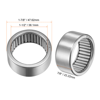 Harfington Needle Roller Bearings Open End Full Complement Steel Drawn Cup