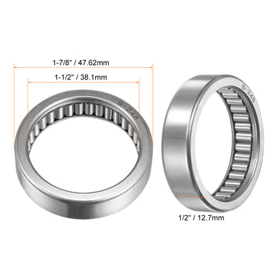 Harfington Needle Roller Bearings Open End Full Complement Steel Drawn Cup