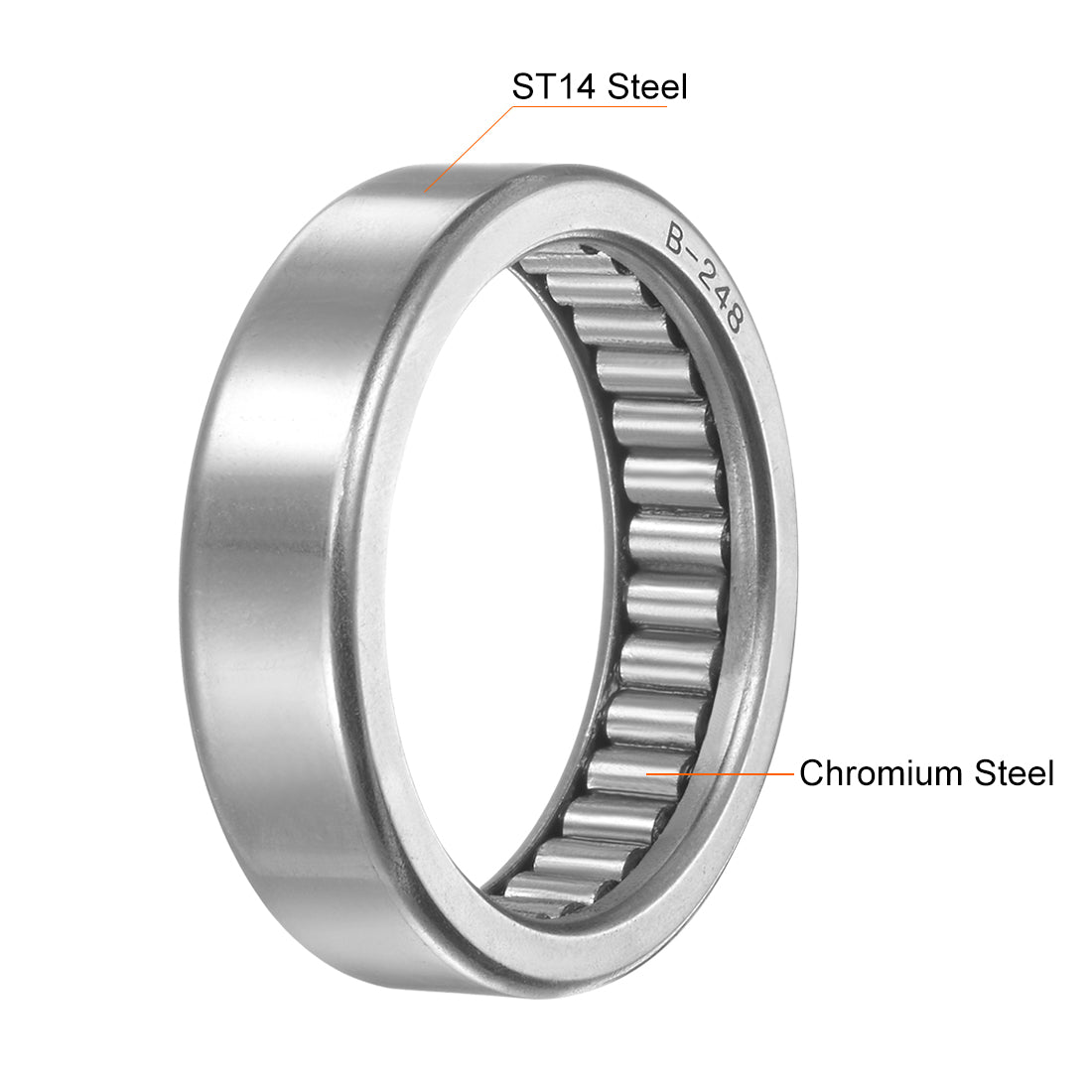 Harfington Needle Roller Bearings Open End Full Complement Steel Drawn Cup
