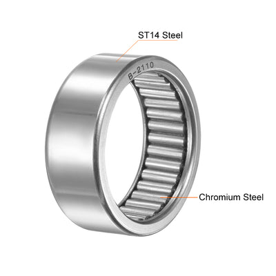 Harfington Needle Roller Bearings Open End Full Complement Steel Drawn Cup