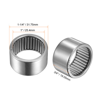 Harfington Needle Roller Bearings Open End Full Complement Steel Drawn Cup