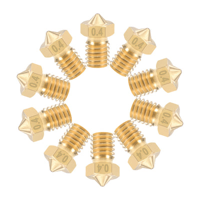 Harfington 3D Printer Nozzle Head Thread Replacement for V5 V6 1.75mm Extruder Print, 10pcs