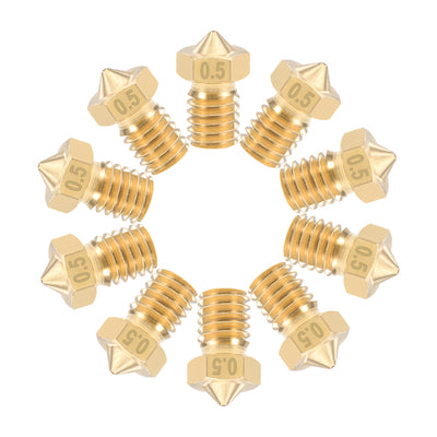 Harfington 3D Printer Nozzle Head Thread Replacement for V5 V6 1.75mm Extruder Print, 10pcs